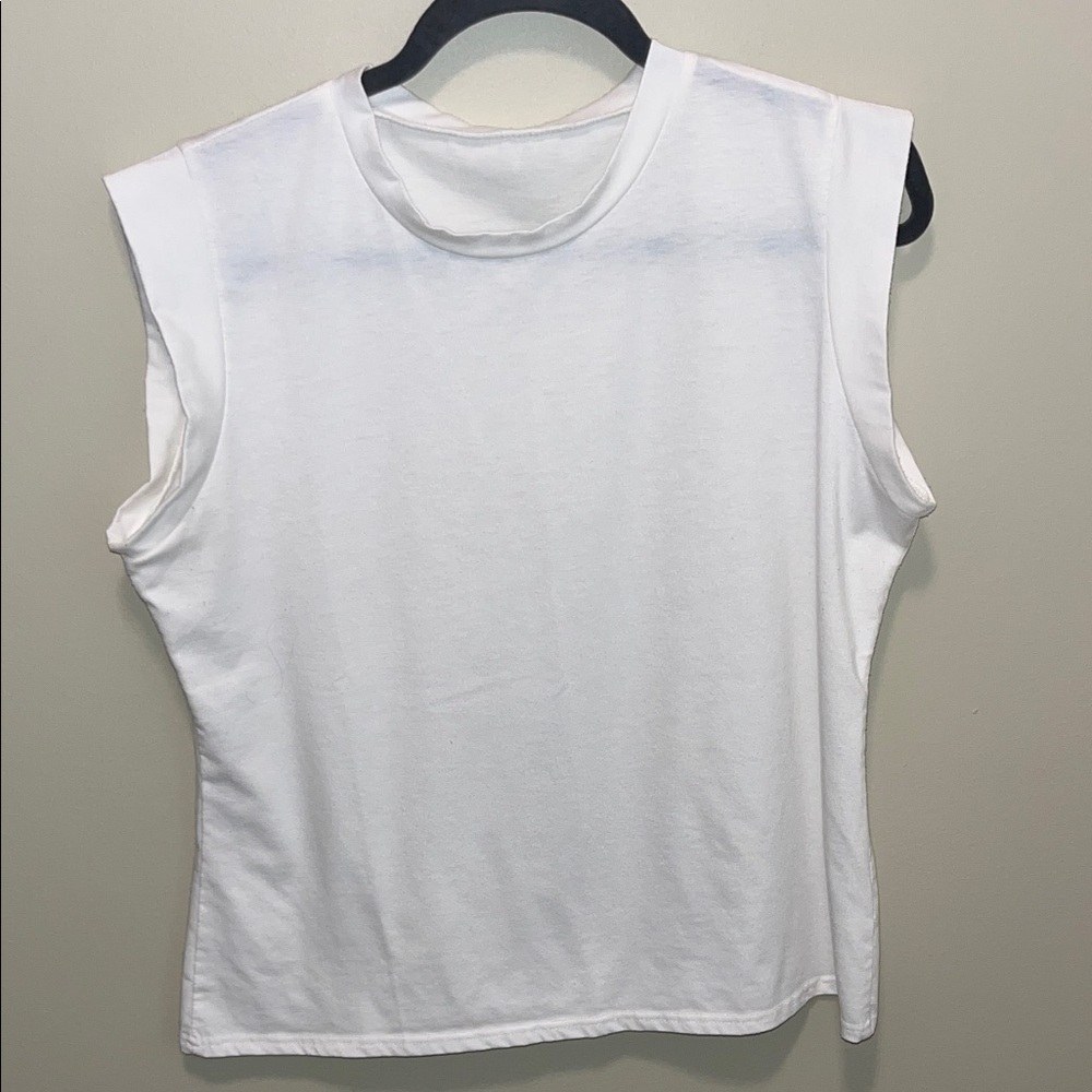 Classic White Sleeveless Top